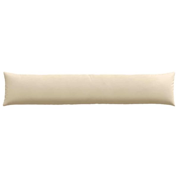 Диван възглавници 2 pcs Крем 200 x 40 см текстил