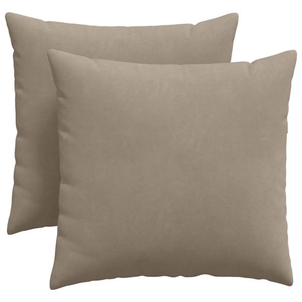 Диван възглавници 2 pcs Таупе 45 x 45 cm текстил