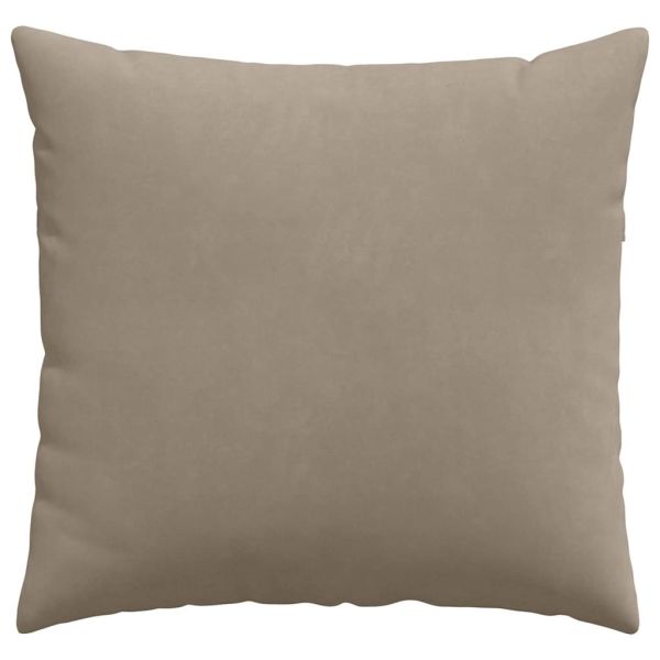Диван възглавници 2 pcs Таупе 45 x 45 cm текстил