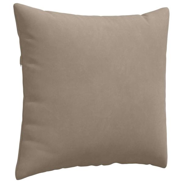 Диван възглавници 2 pcs Таупе 45 x 45 cm текстил