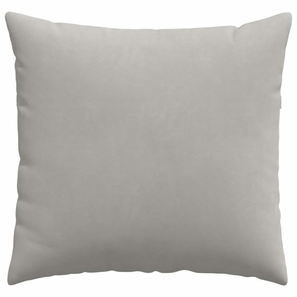 Диван възглавници 2 pcs Светлосиво 45 x 45 cm текстил