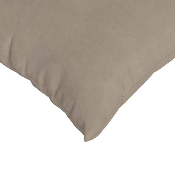 Диван възглавници 2 pcs Таупе 50 x 50 cm текстил