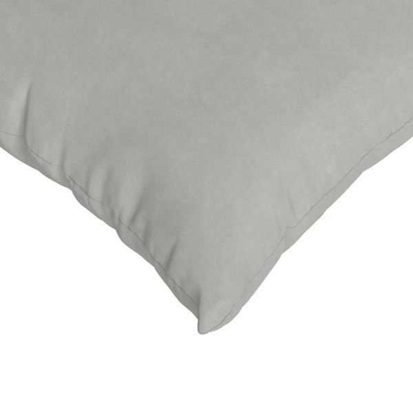 Диван възглавници 2 pcs Светлосиво 50 x 50 cm текстил