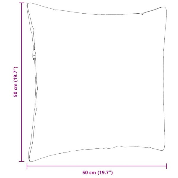 Диван възглавници 2 pcs Светлосиво 50 x 50 cm текстил