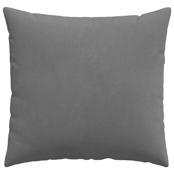 Диван възглавници 2 pcs Тъмен сив 50 x 50 cm текстил