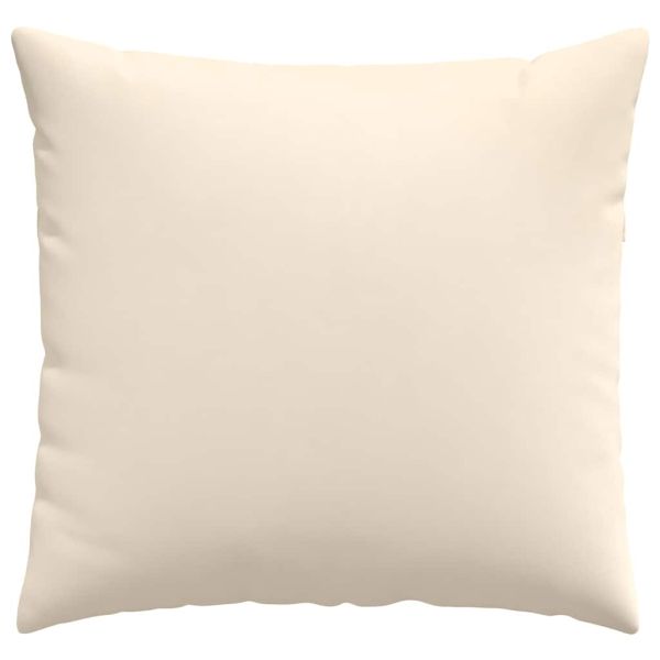 Диван възглавници 2 pcs Бежово 50 x 50 cm текстил