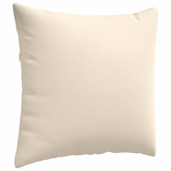 Диван възглавници 2 pcs Бежово 50 x 50 cm текстил