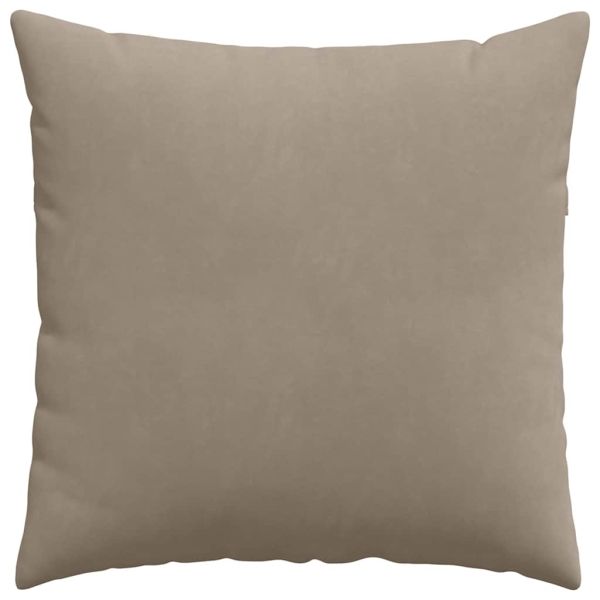 Диван възглавници 2 pcs Таупе 60 x 60 cm текстил