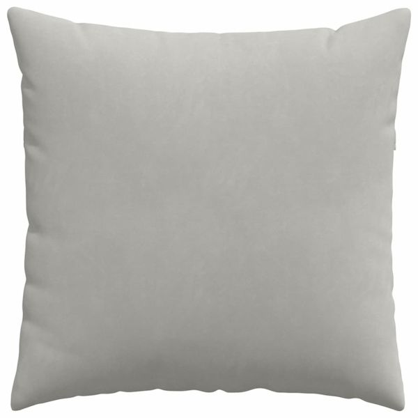 Диван възглавници 2 pcs Светлосиво 60 x 60 cm текстил