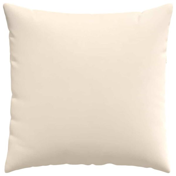 Диван възглавници 2 pcs Бежово 60 x 60 cm текстил