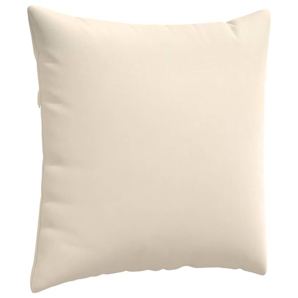 Диван възглавници 2 pcs Бежово 60 x 60 cm текстил