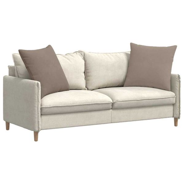 Диван възглавници 2 pcs Таупе 80 x 80 cm текстил