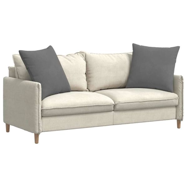 Диван възглавници 2 pcs Тъмен сив 80 x 80 cm текстил