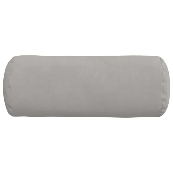 Възглавници валяци 2 pcs Светлосиво Ø 15 x 40 см