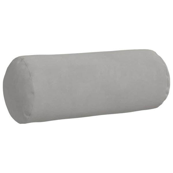 Възглавници валяци 2 pcs Светлосиво Ø 15 x 40 см