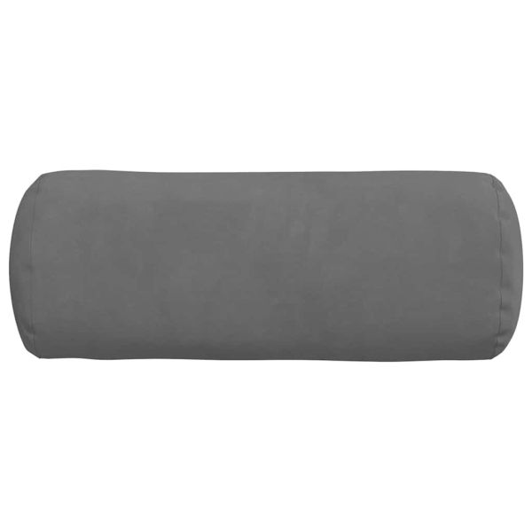 Възглавници валяци 2 pcs Тъмен сив Ø 15 x 40 см
