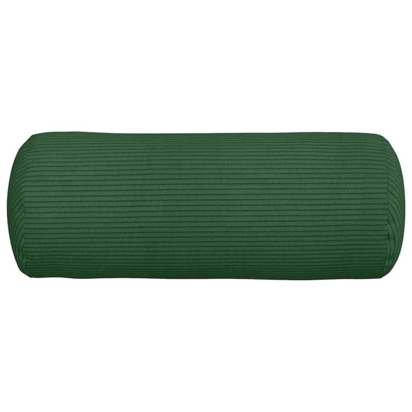 Възглавници валяци 2 pcs Тъмен зелен Ø 15 x 40 см