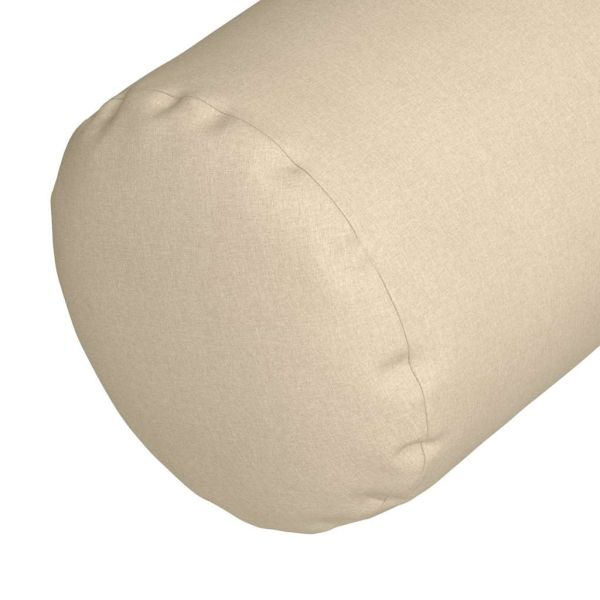 Възглавници валяци 2 pcs Крем Ø 25 x 70 см текстил