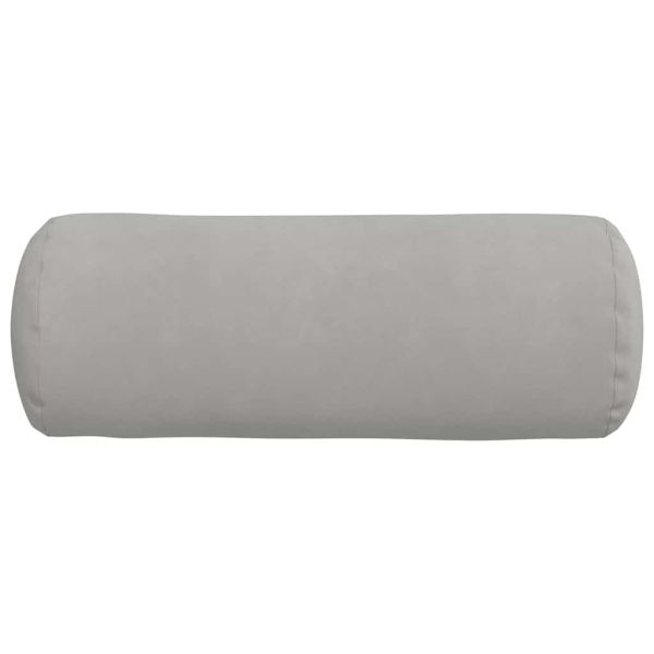 Възглавници валяци 2 pcs Светлосиво Ø 25 x 70 см