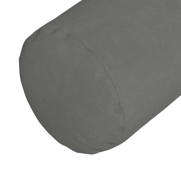 Възглавници валяци 2 pcs Тъмен сив Ø 25 x 70 см