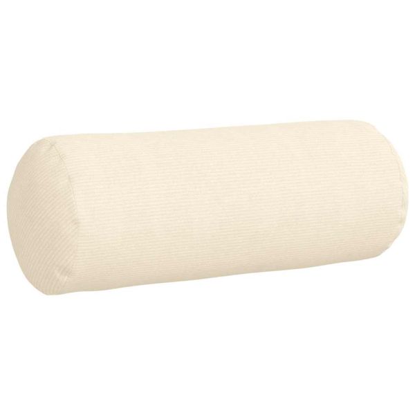 Възглавници валяци 2 pcs Крем Ø 25 x 70 см Кордюрова тъкан