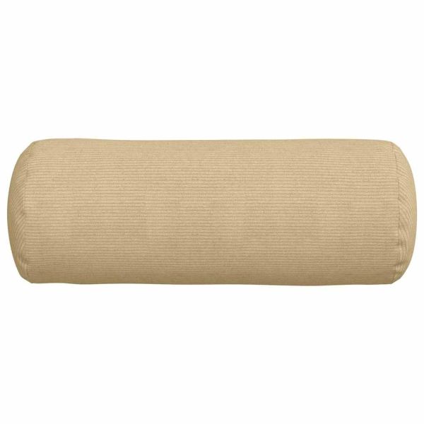 Възглавници валяци 2 pcs Сивозелен Ø 25 x 70 см Кордюрова тъкан