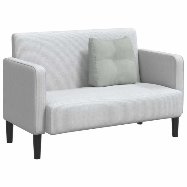 Възглавница за гръб Светлосиво 45 x 24 x 50 см Кадифе