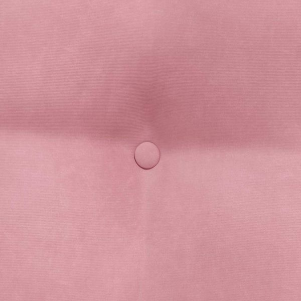 Възглавница за гръб Розово 45 x 24 x 50 см Кадифе