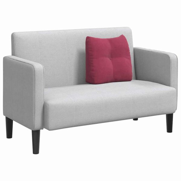 Възглавница за гръб Виненочервен 45 x 24 x 50 см Кадифе