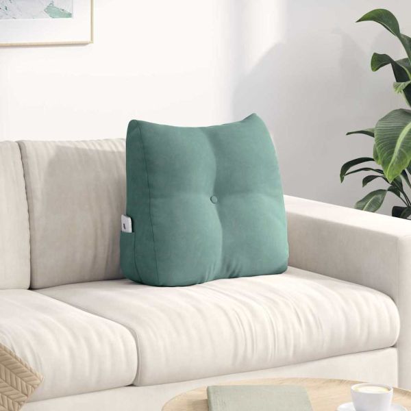 Възглавница за гръб Морско зелено 45 x 24 x 50 см Кадифе