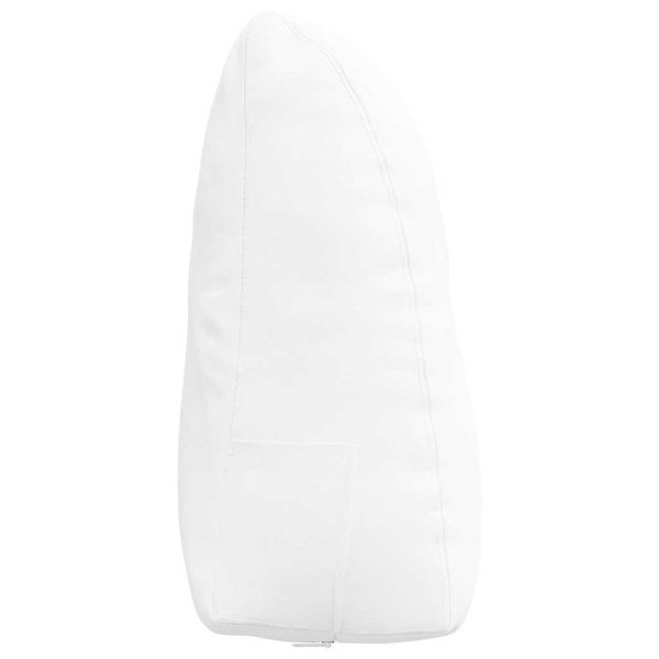Възглавница за гръб Бяло 60 x 24 x 50 см текстил
