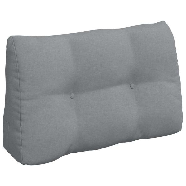 Възглавница за гръб Светлосиво 80 x 24 x 50 см текстил