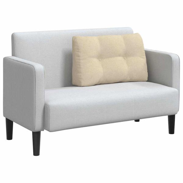 Възглавница за гръб Крем 80 x 24 x 50 см текстил