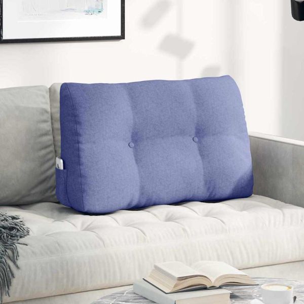 Възглавница за гръб Дънково син 80 x 24 x 50 см текстил