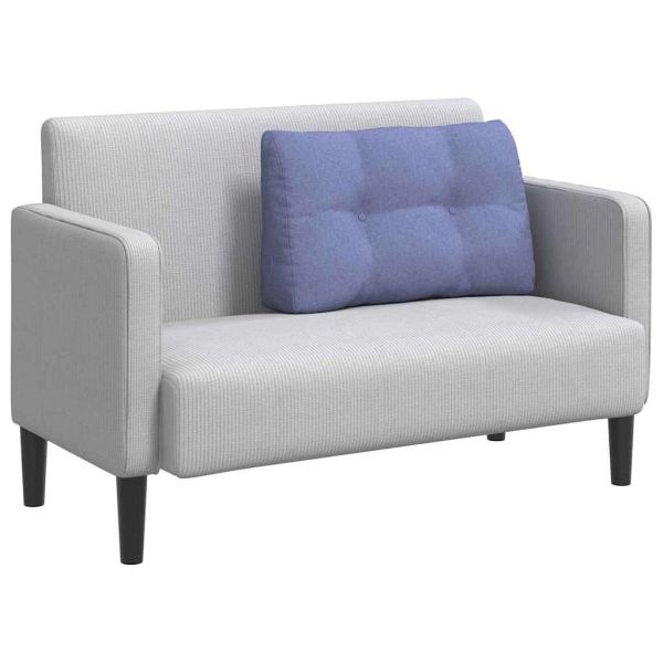 Възглавница за гръб Дънково син 80 x 24 x 50 см текстил