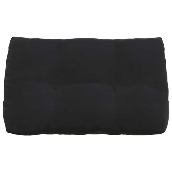 Възглавница за гръб Черно 80 x 24 x 50 см Кадифе