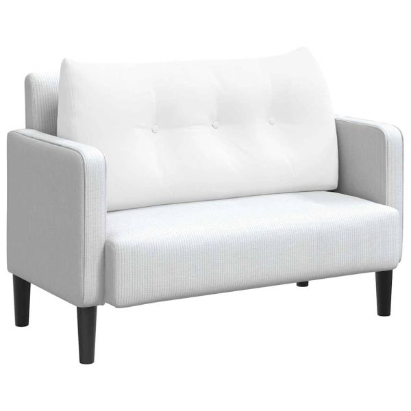 Възглавница за гръб Бяло 100 x 24 x 50 см текстил