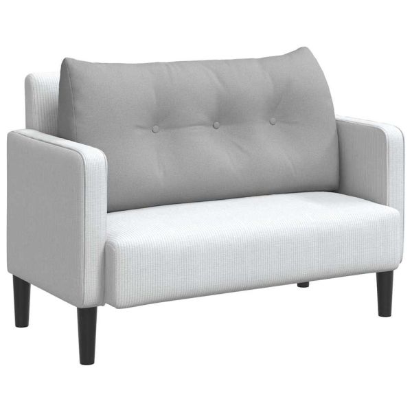 Възглавница за гръб Облачно сиво 100 x 24 x 50 см текстил