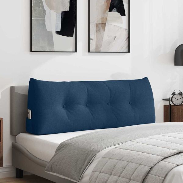Възглавница за гръб Синьо 120 x 24 x 50 см текстил