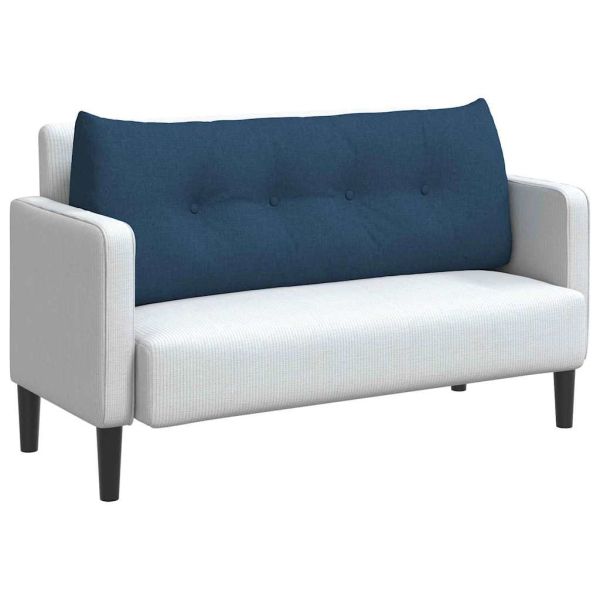 Възглавница за гръб Синьо 120 x 24 x 50 см текстил