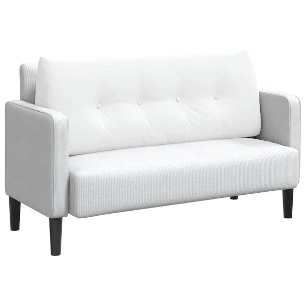 Възглавница за гръб Бяло 120 x 24 x 50 см текстил