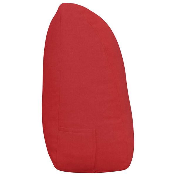 Възглавница за гръб Червено 120 x 24 x 50 см текстил