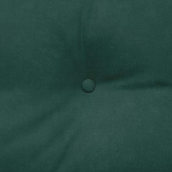 Възглавница за гръб Тъмен зелен 120 x 24 x 50 см Кадифе