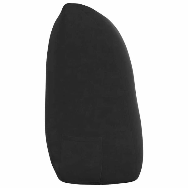 Възглавница за гръб Черно 120 x 24 x 50 см Кадифе