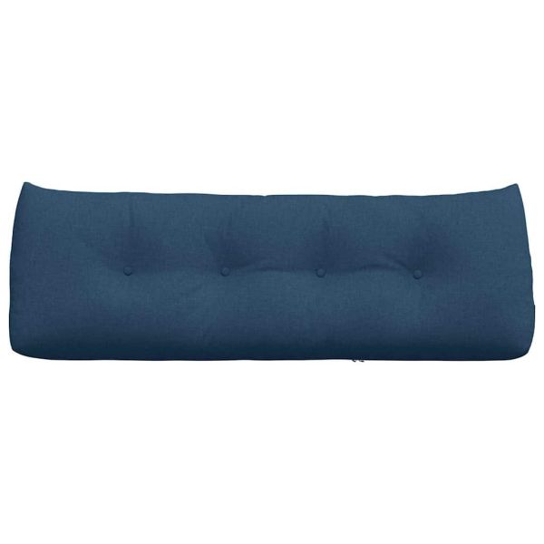 Възглавница за гръб Синьо 140 x 24 x 50 см текстил