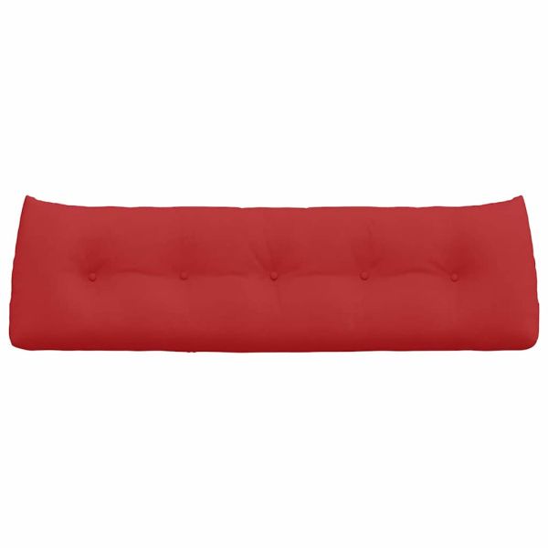 Възглавница за гръб Червено 160 x 24 x 50 см текстил