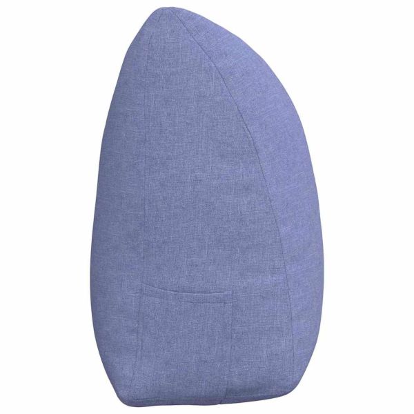 Възглавница за гръб Дънково син 160 x 24 x 50 см текстил