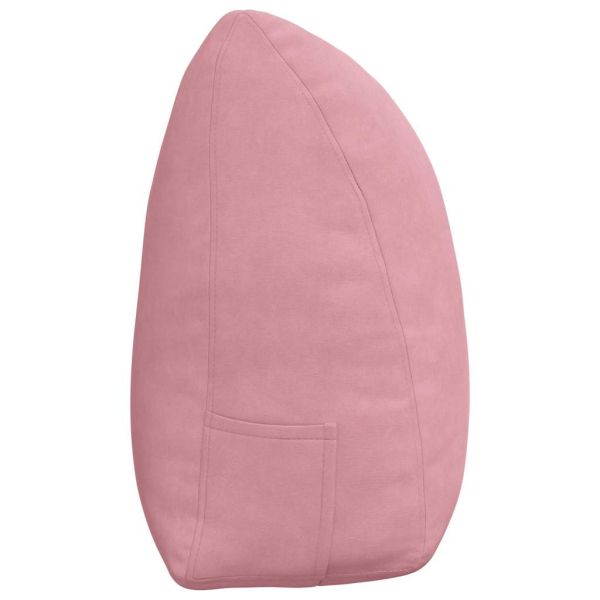 Възглавница за гръб Розово 160 x 24 x 50 см Кадифе