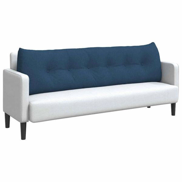 Възглавница за гръб Синьо 180 x 24 x 50 см текстил