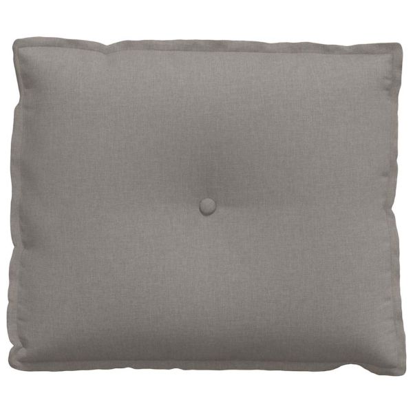 Възглавница за гръб Таупе 60 x 19 x 50 см текстил